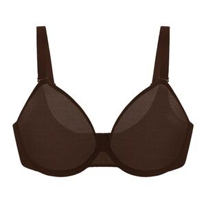 Unlined Underwire Mesh Bra